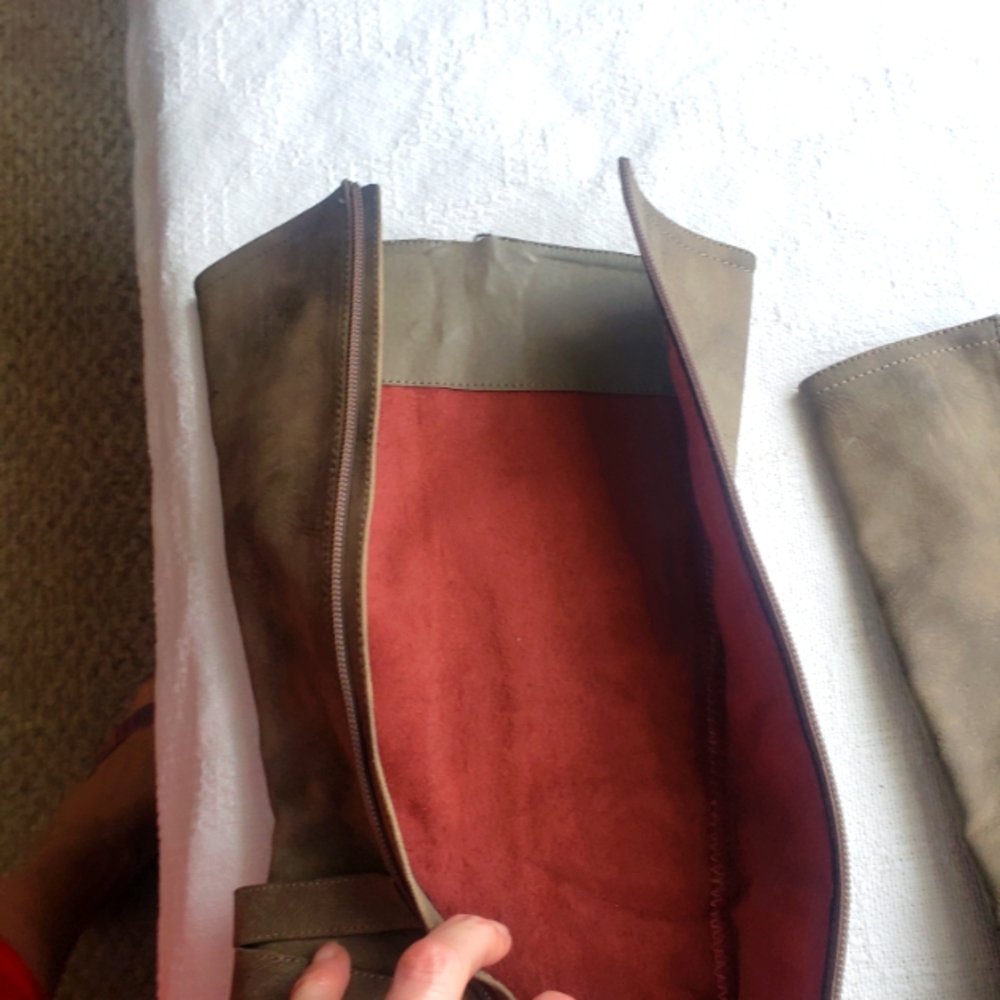 Tan Wedge Boots - Picture 3 of 7